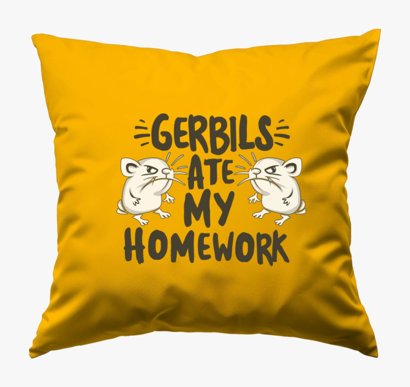 Gerbils ate homework párna — Napsárga