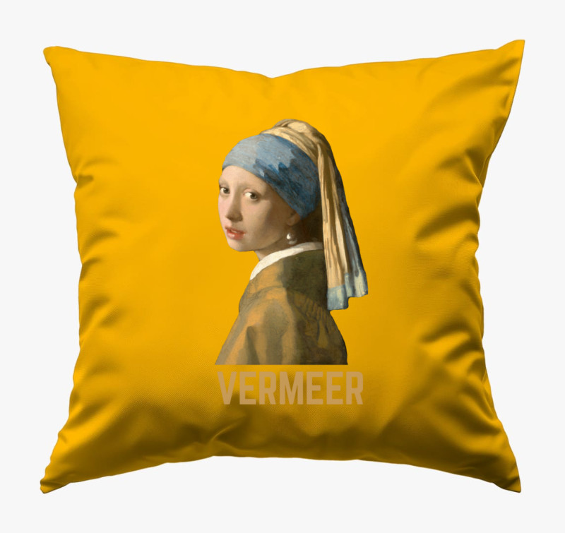 Vermeer festmény párna — Napsárga
