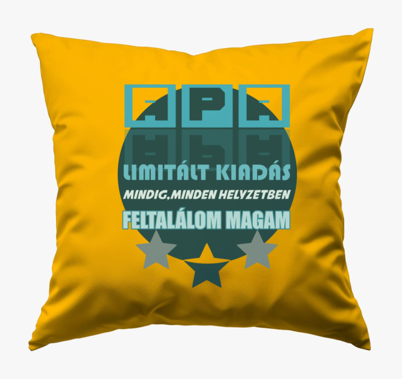 Apa minta limitált kiadás párna — Napsárga