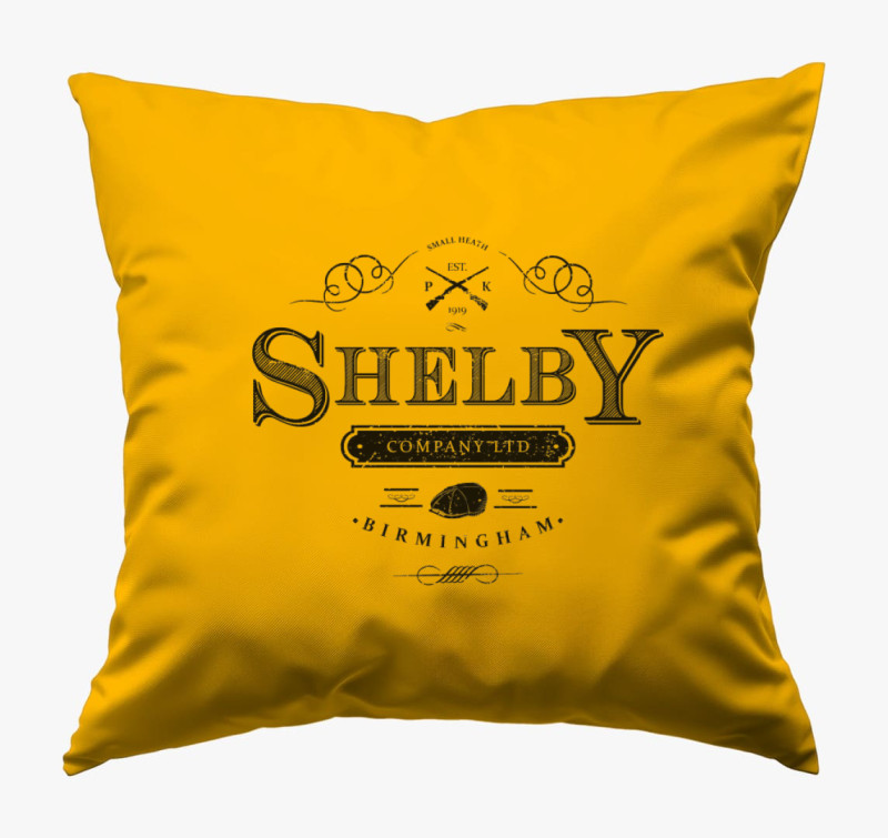 Peaky Blinders Shelby párna — Napsárga