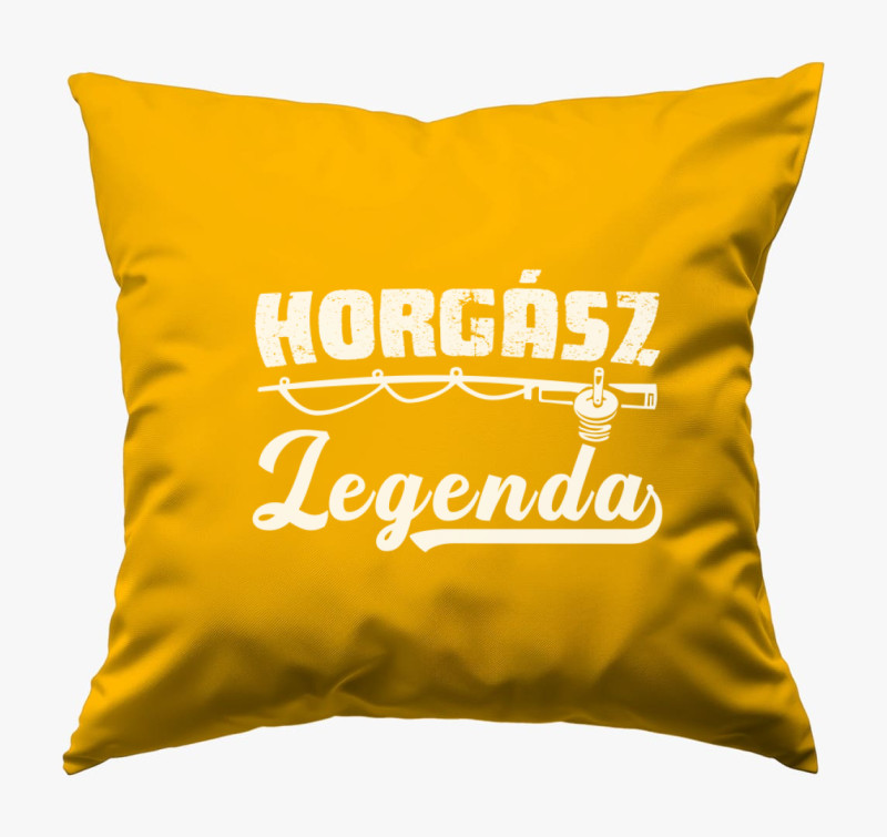 Horgász legenda párna — Napsárga