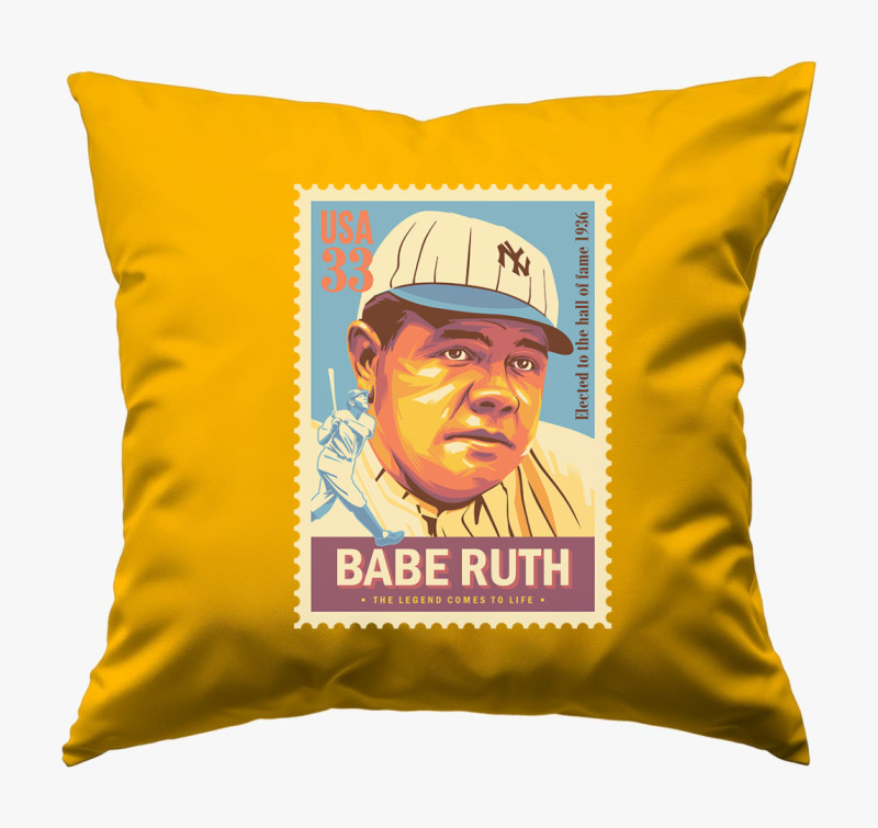 Babe Ruth  párna — Napsárga