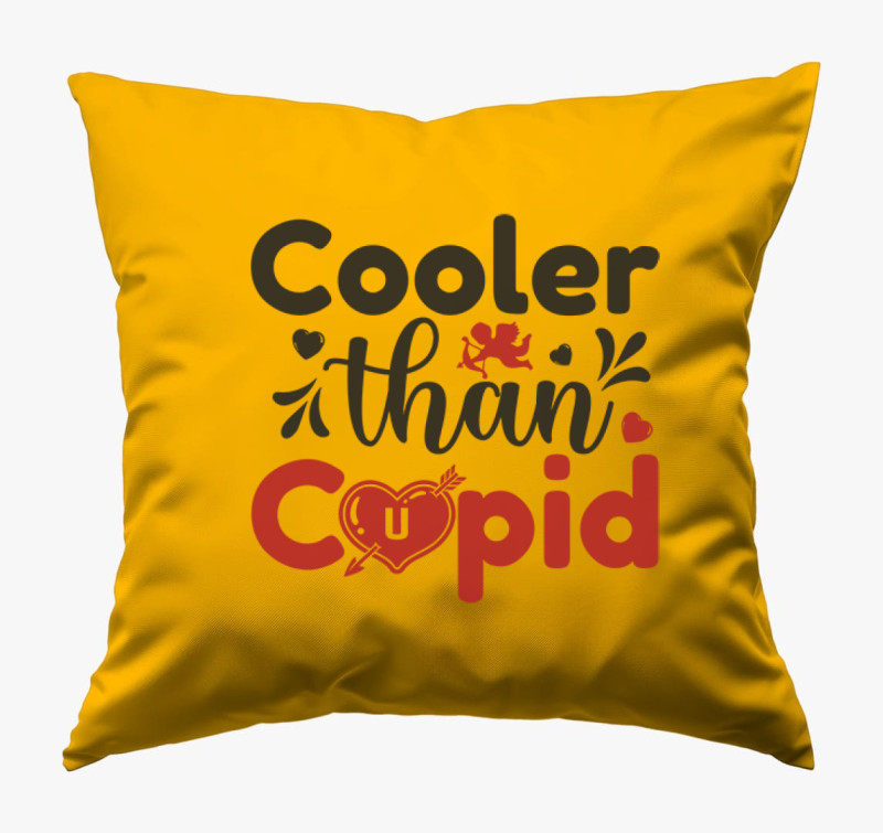 Cooler than Cupid párna — Napsárga