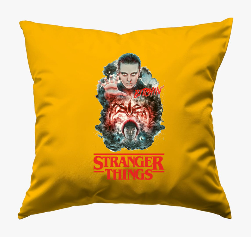 Stranger Things 2. évad párna — Napsárga