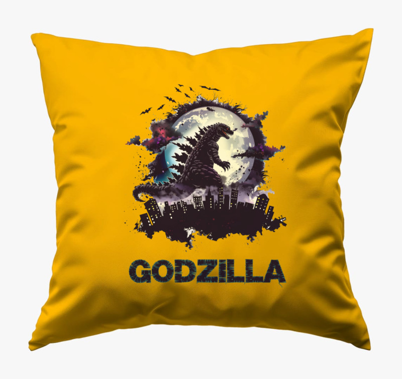 Godzilla a városban párna — Napsárga