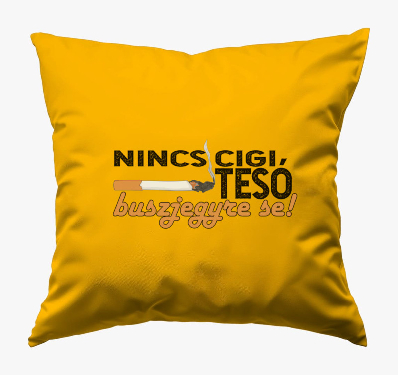 Nincs cigi tesó párna — Napsárga