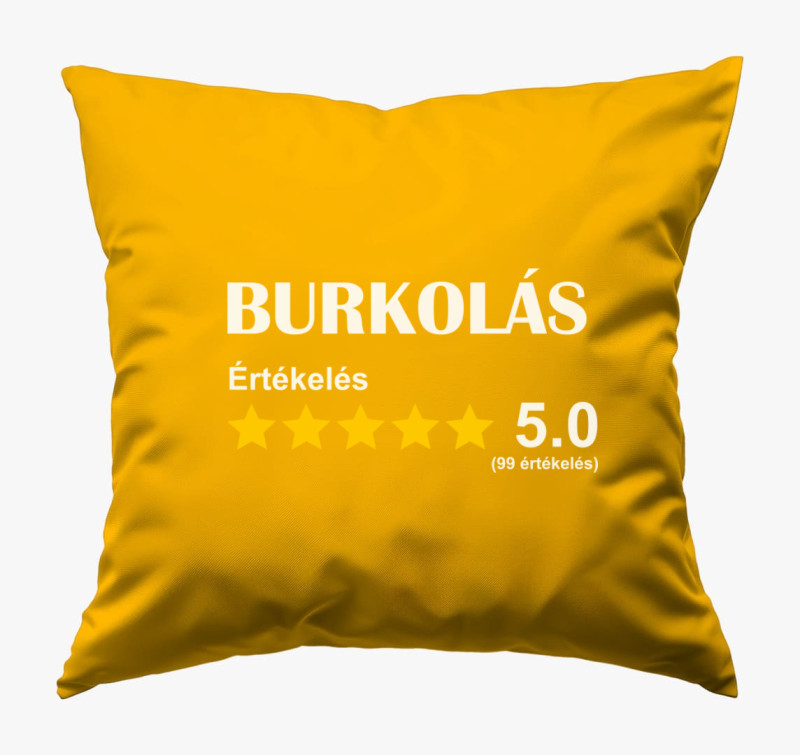 Burkoló értékelős párna — Napsárga