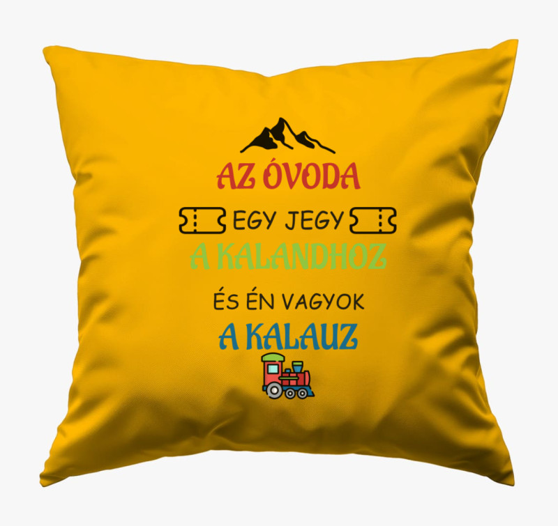 Az óvoda egy jegy párna — Napsárga