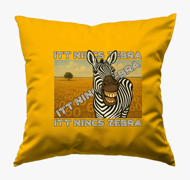 Itt nincs Zebra! #1 párna — Napsárga