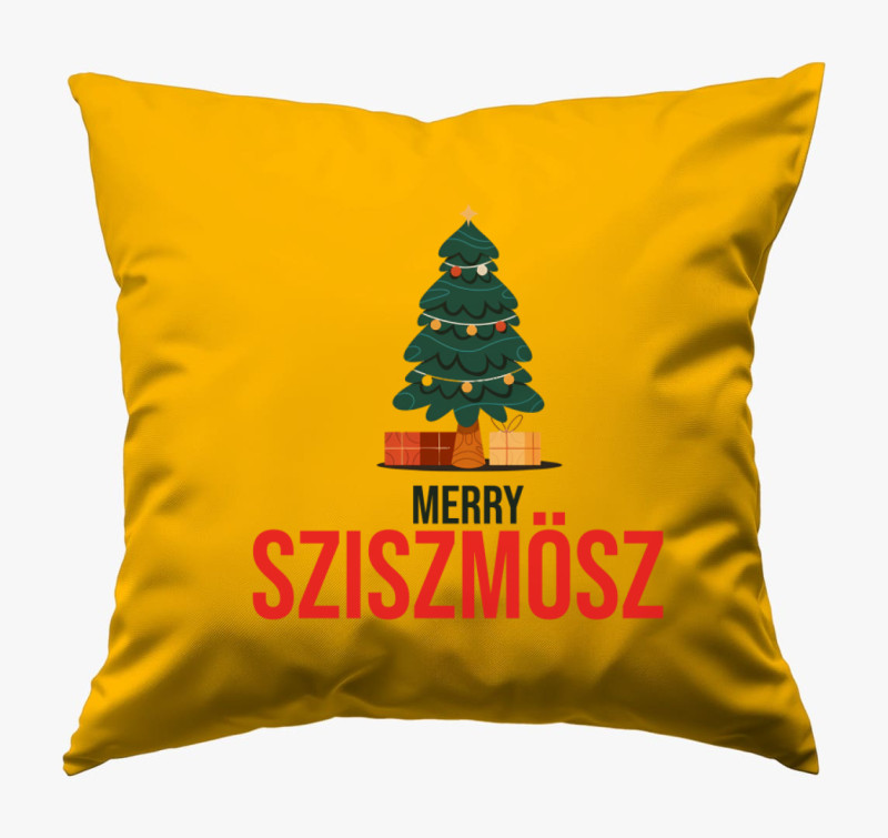 Merry Sziszmösz párna — Napsárga