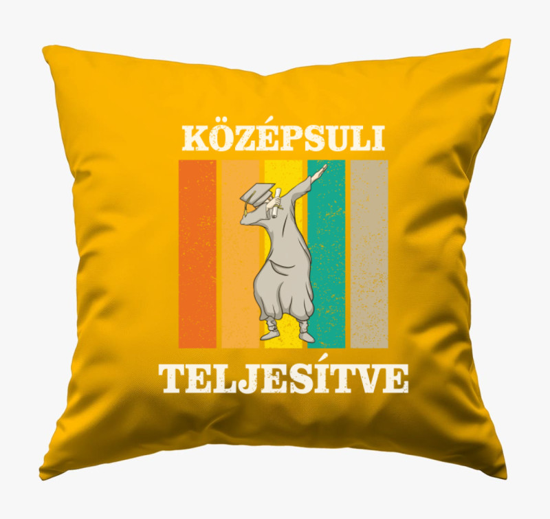 Középsuli teljesítve párna — Napsárga