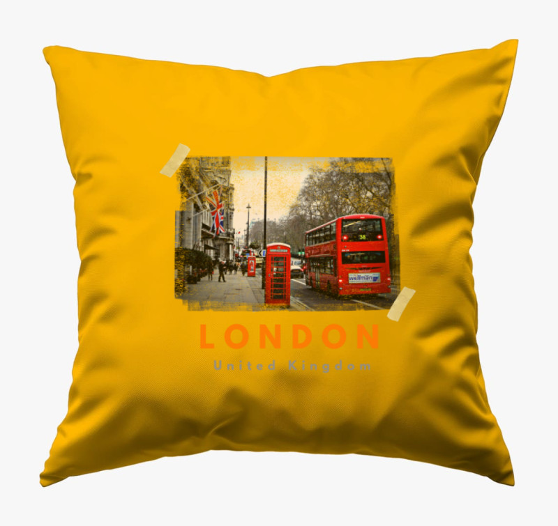 London Városi párna — Napsárga
