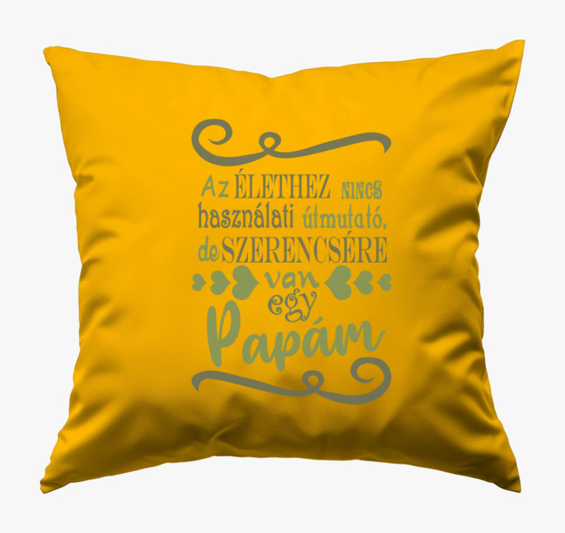 Szerencsére van egy papám párna — Napsárga