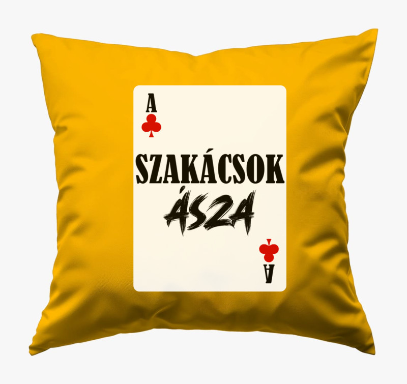 Szakácsok ásza kártyás párna — Napsárga