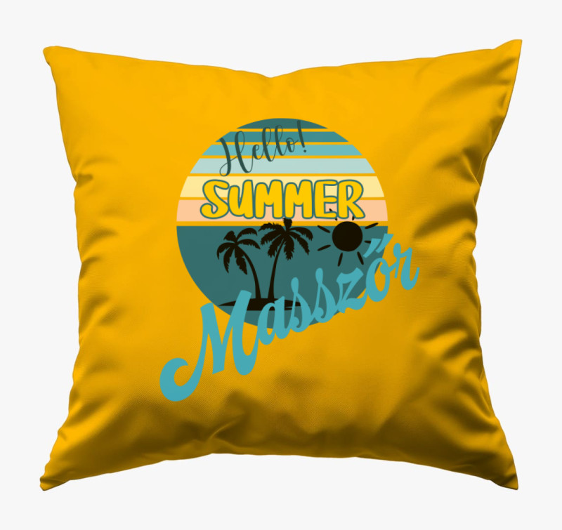 Hello Summer masszőr párna — Napsárga