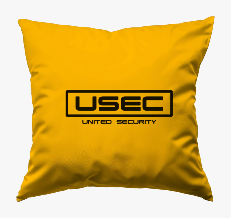 USEC feliratos párna — Napsárga