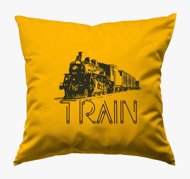 Train párna — Napsárga