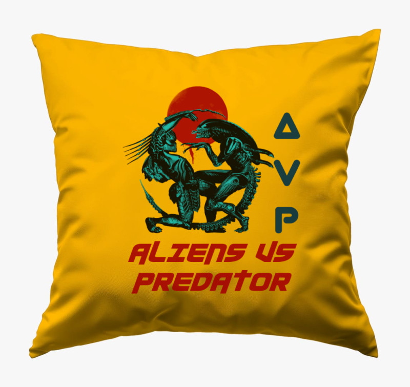 Alien vs Predator párna — Napsárga