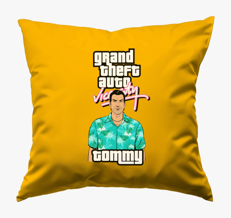 GTA Vice City Tommy párna — Napsárga