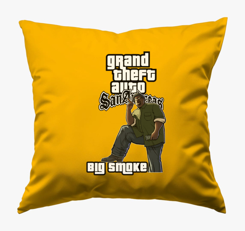 GTA San Andreas - Big Smoke párna — Napsárga