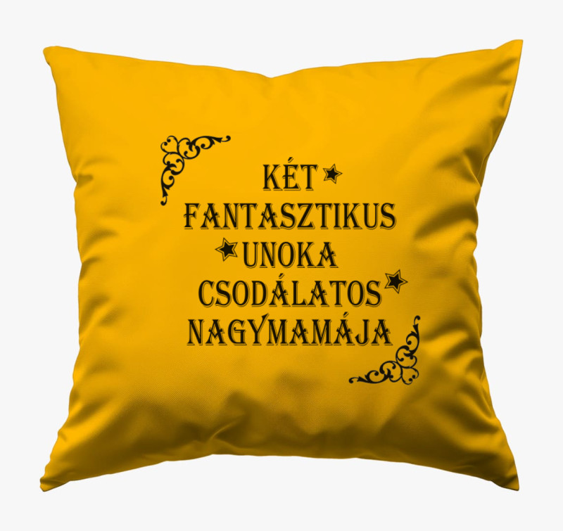Csodálatos nagymama párna — Napsárga
