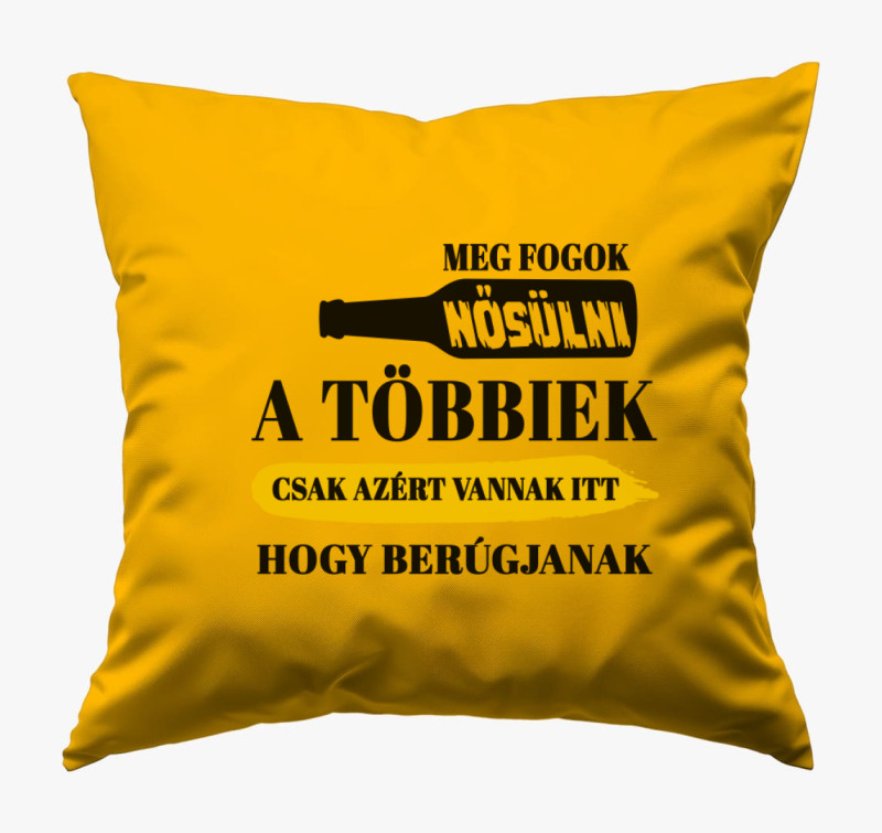 Meg fogok nősülni párna — Napsárga