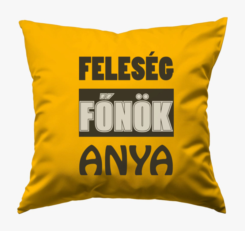 Feleség főnök anya párna — Napsárga