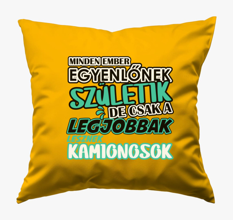 Egyenlőnek születik kaminos párna — Napsárga