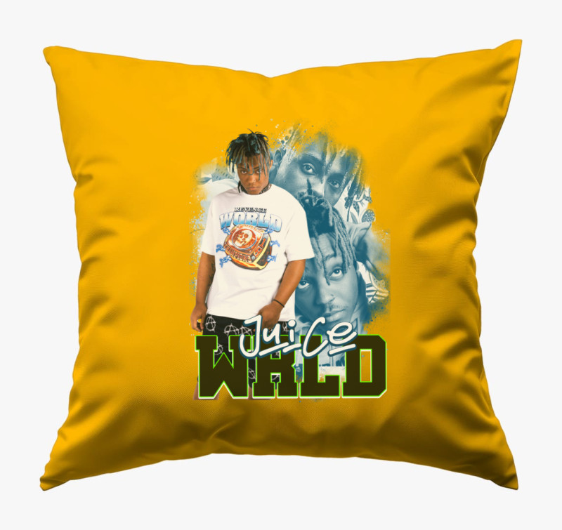Juice WRLD párna — Napsárga