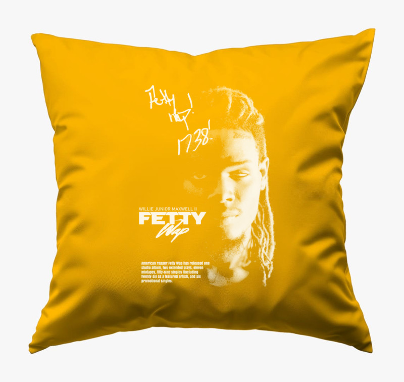 Fetty Wap párna — Napsárga