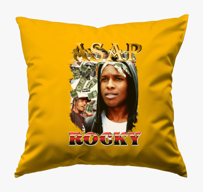ASAP Rocky párna — Napsárga
