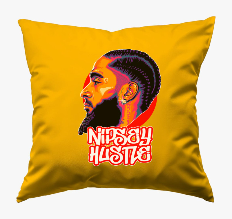 Nipsey Hussle portré párna — Napsárga