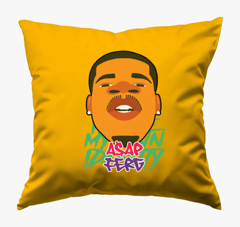 Asap Ferg párna — Napsárga