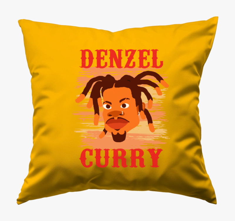 Denzel Curry párna — Napsárga