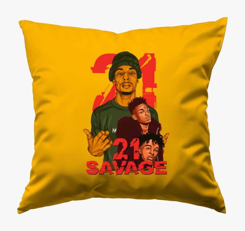 21 Savage 2.0 párna — Napsárga