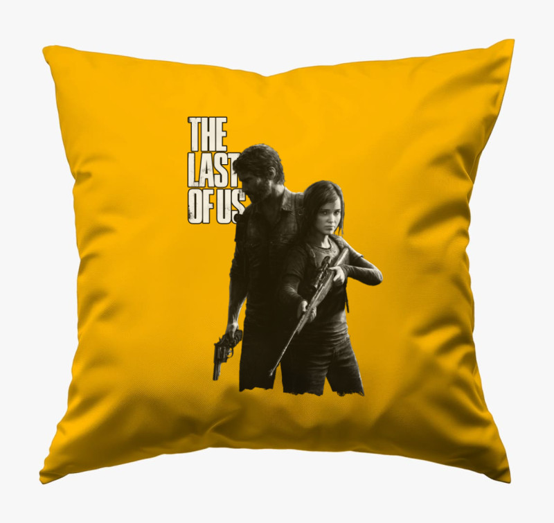 The Last of Us Ellie és Joel párna — Napsárga