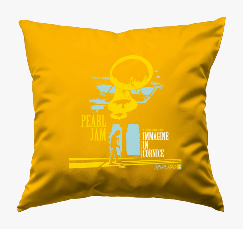 Pearl Jam plakát párna — Napsárga