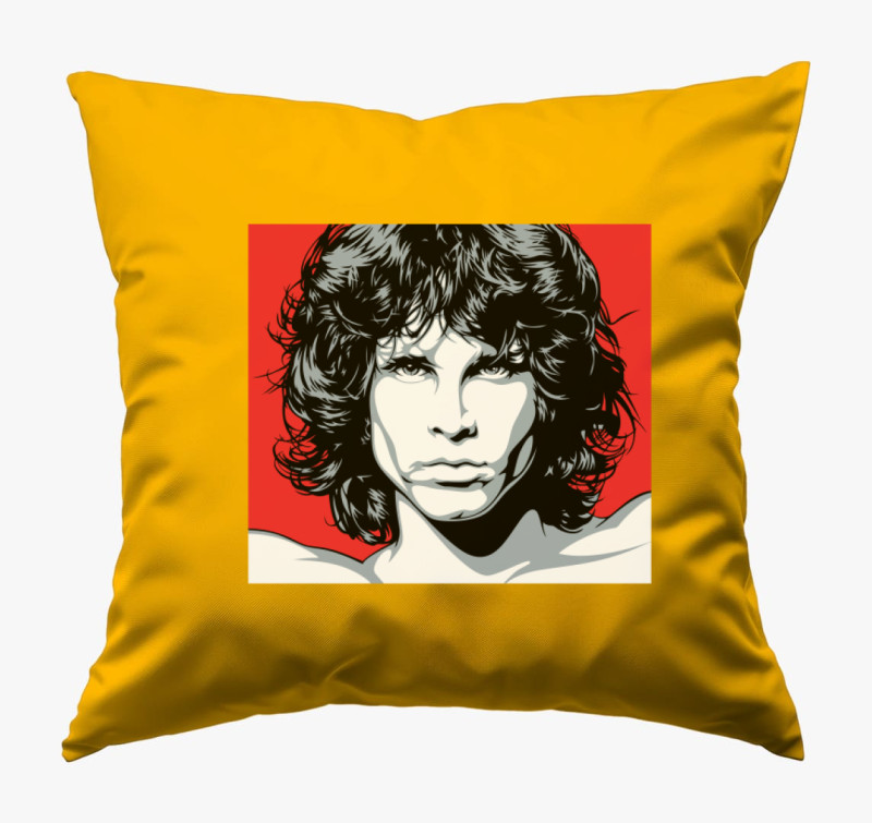 Jim Morrison párna — Napsárga