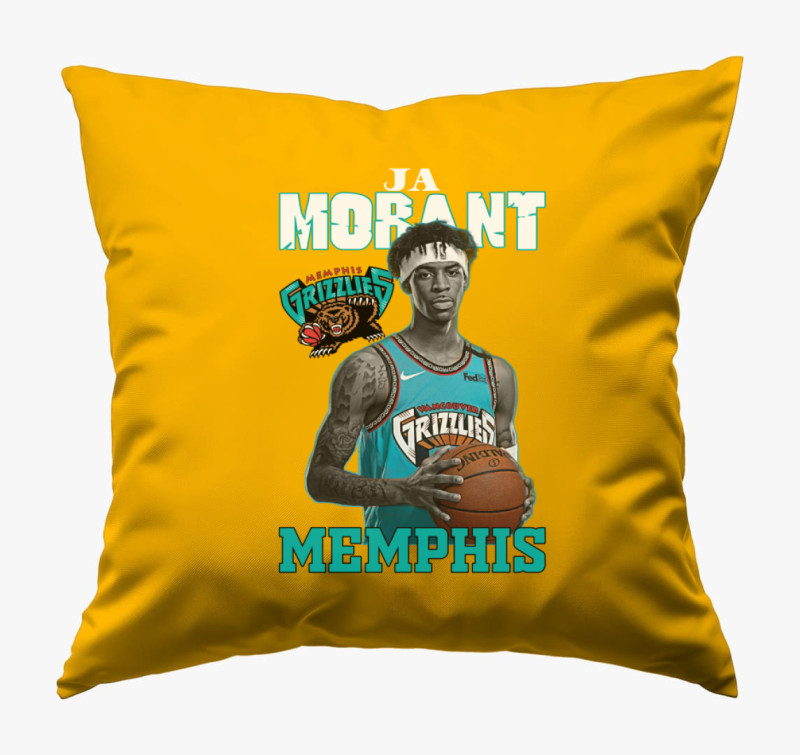 Ja Morant Memphis párna — Napsárga