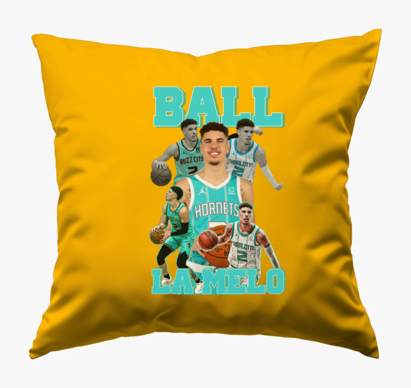 LaMelo Ball párna — Napsárga