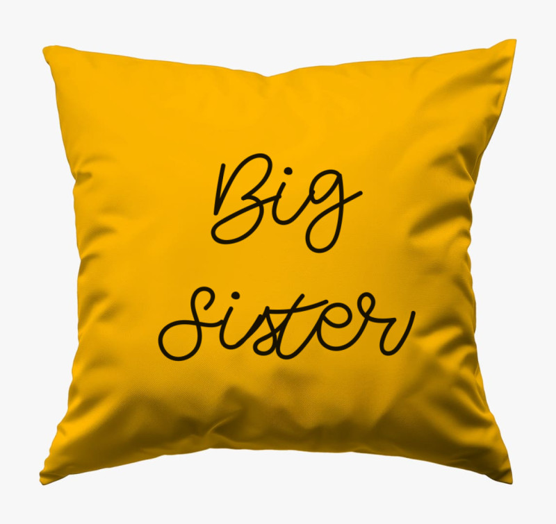 Big Sister nagytesó párna — Napsárga