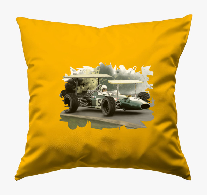 Jack Brabham párna — Napsárga