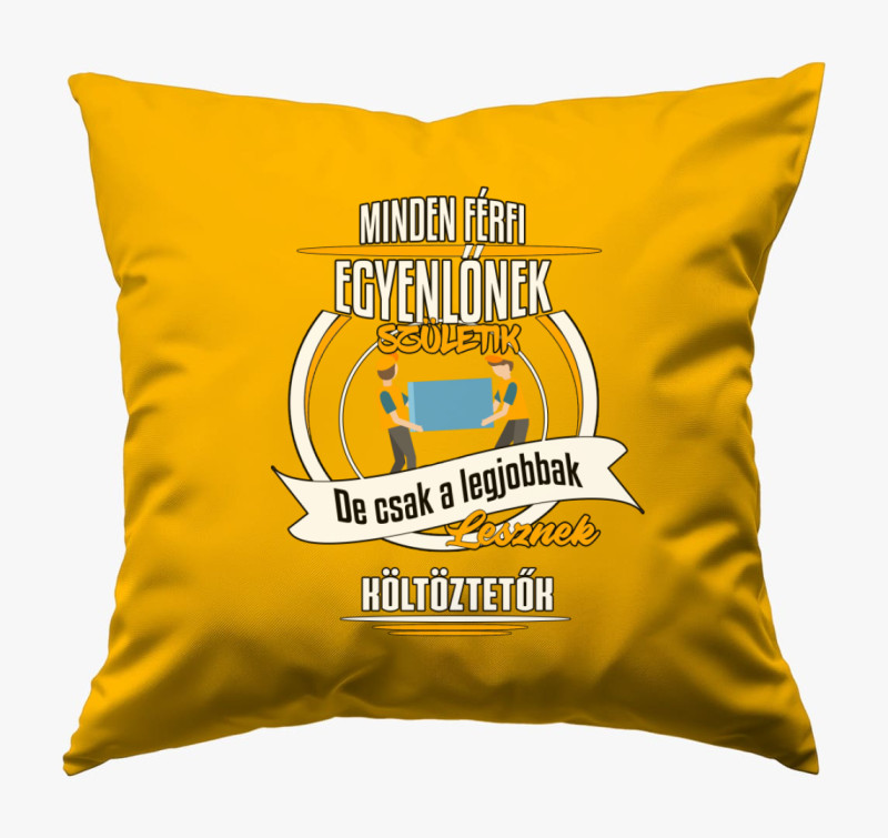 A legjobbak lesznek költöztetők párna — Napsárga