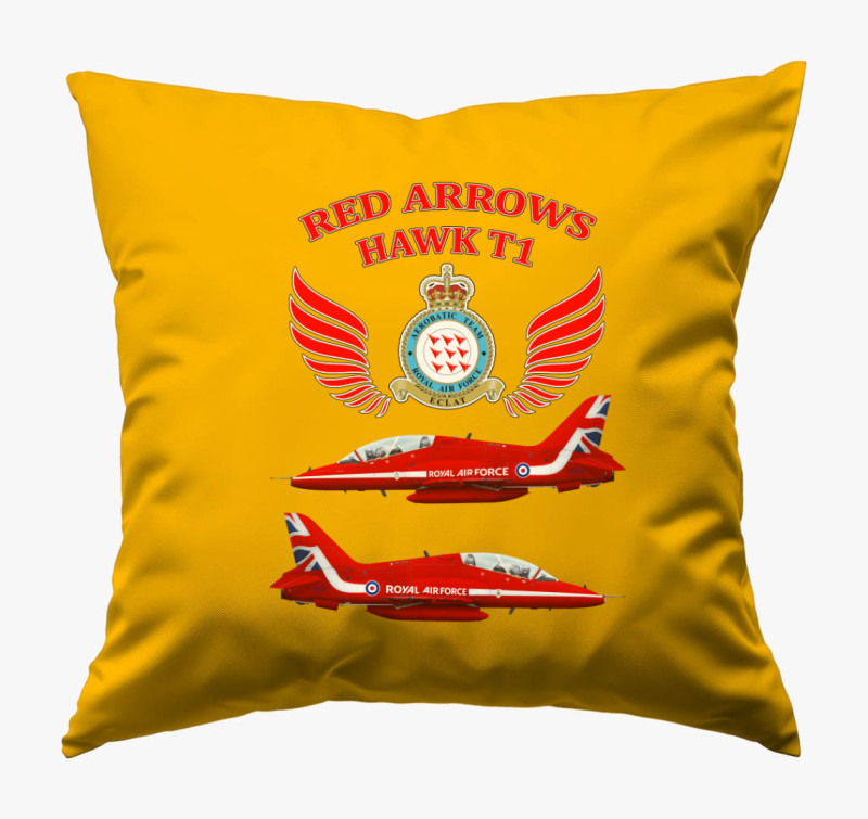 Red Arrows párna — Napsárga