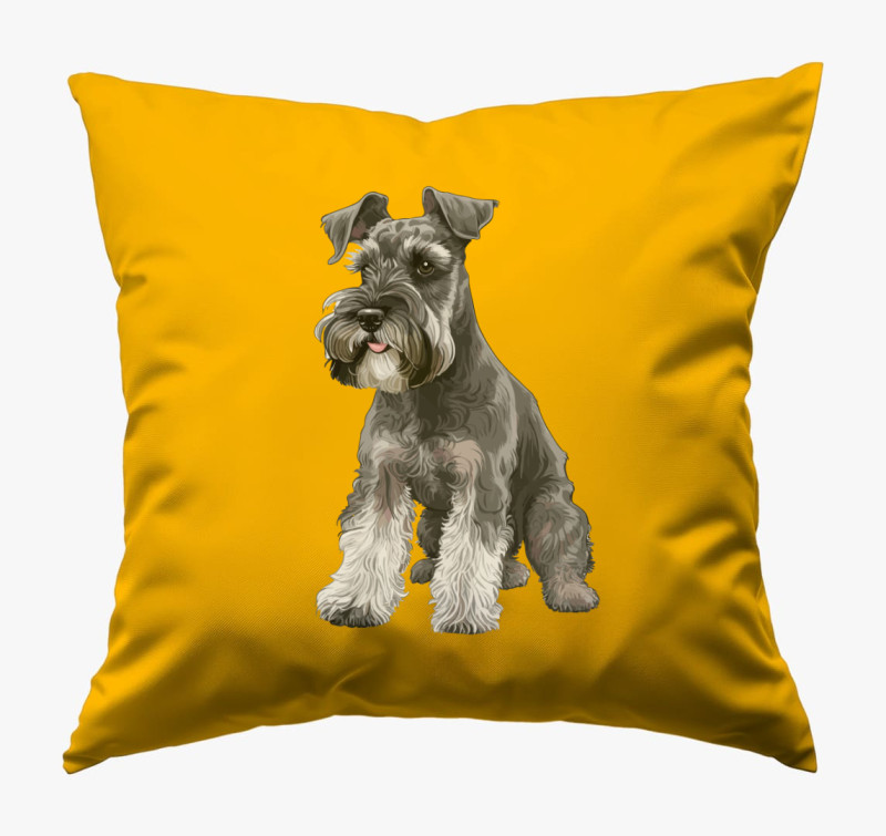 Schnauzer párna — Napsárga