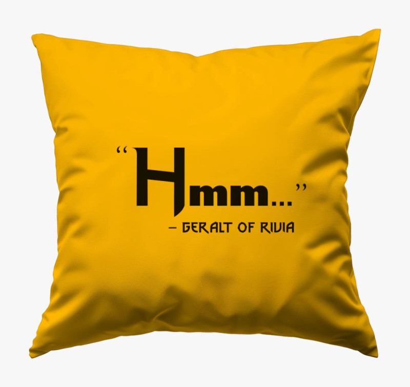Hmm Geralt párna — Napsárga