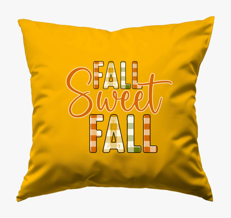 Fall Sweet Fall párna — Napsárga