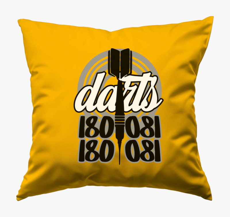 Darts 180as párna — Napsárga