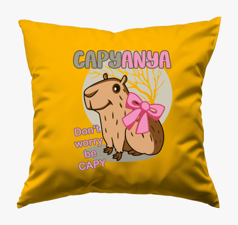 CapyAnya párna — Napsárga