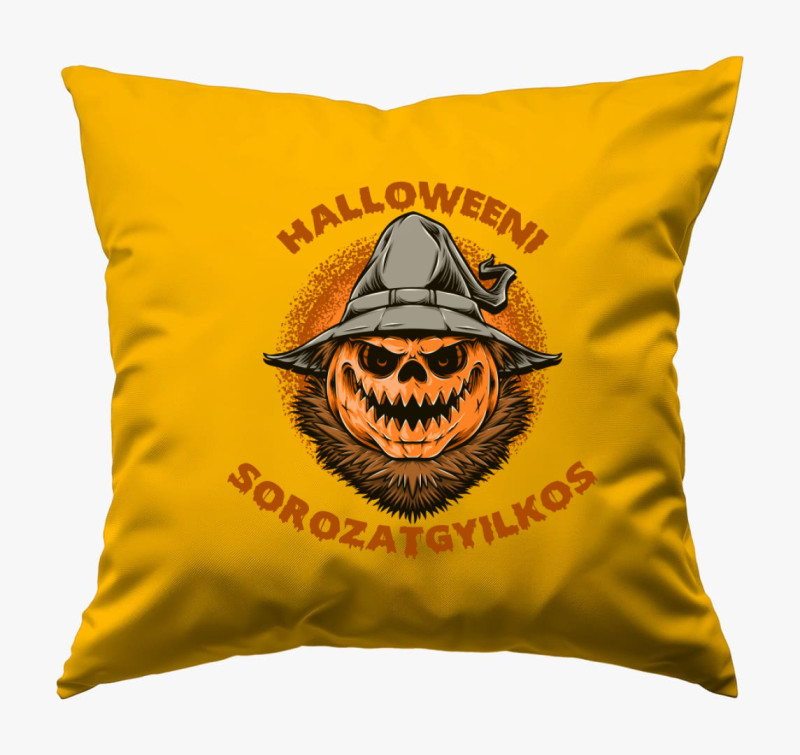 Halloweeni sorozatgyilkos párna — Napsárga